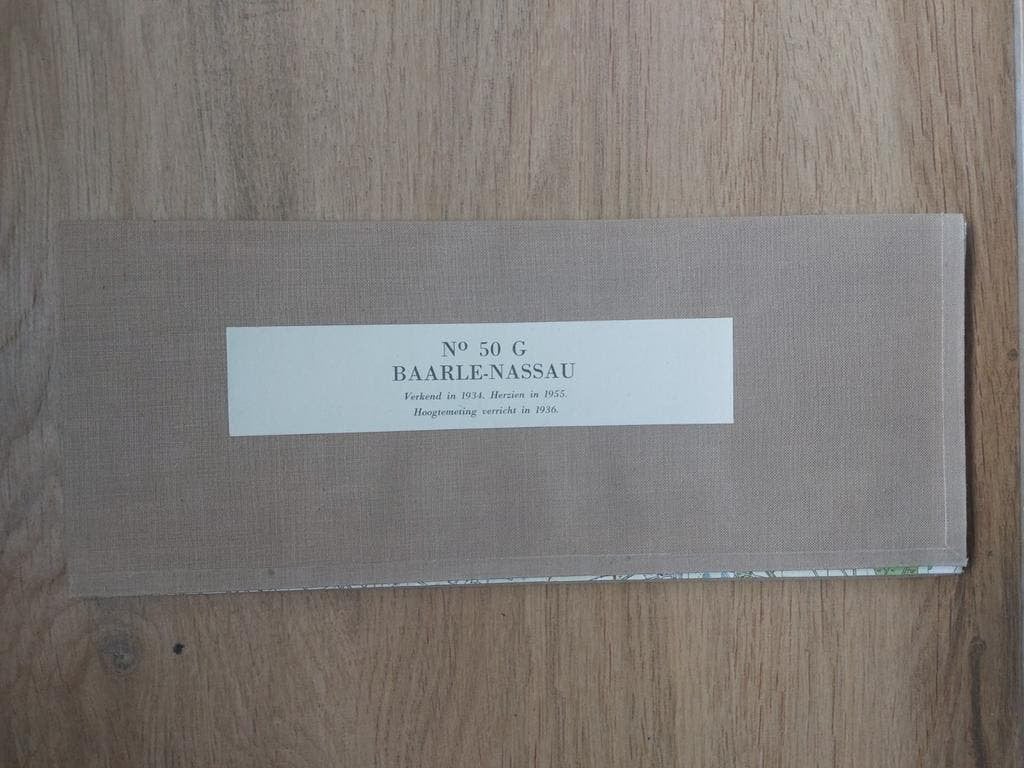 50G Baarle Nassau Weelde Hertog Ravels Stafkaart uit 1959, Topografische Dienst Nederland, Ophalen of Verzenden, 1800 tot 2000