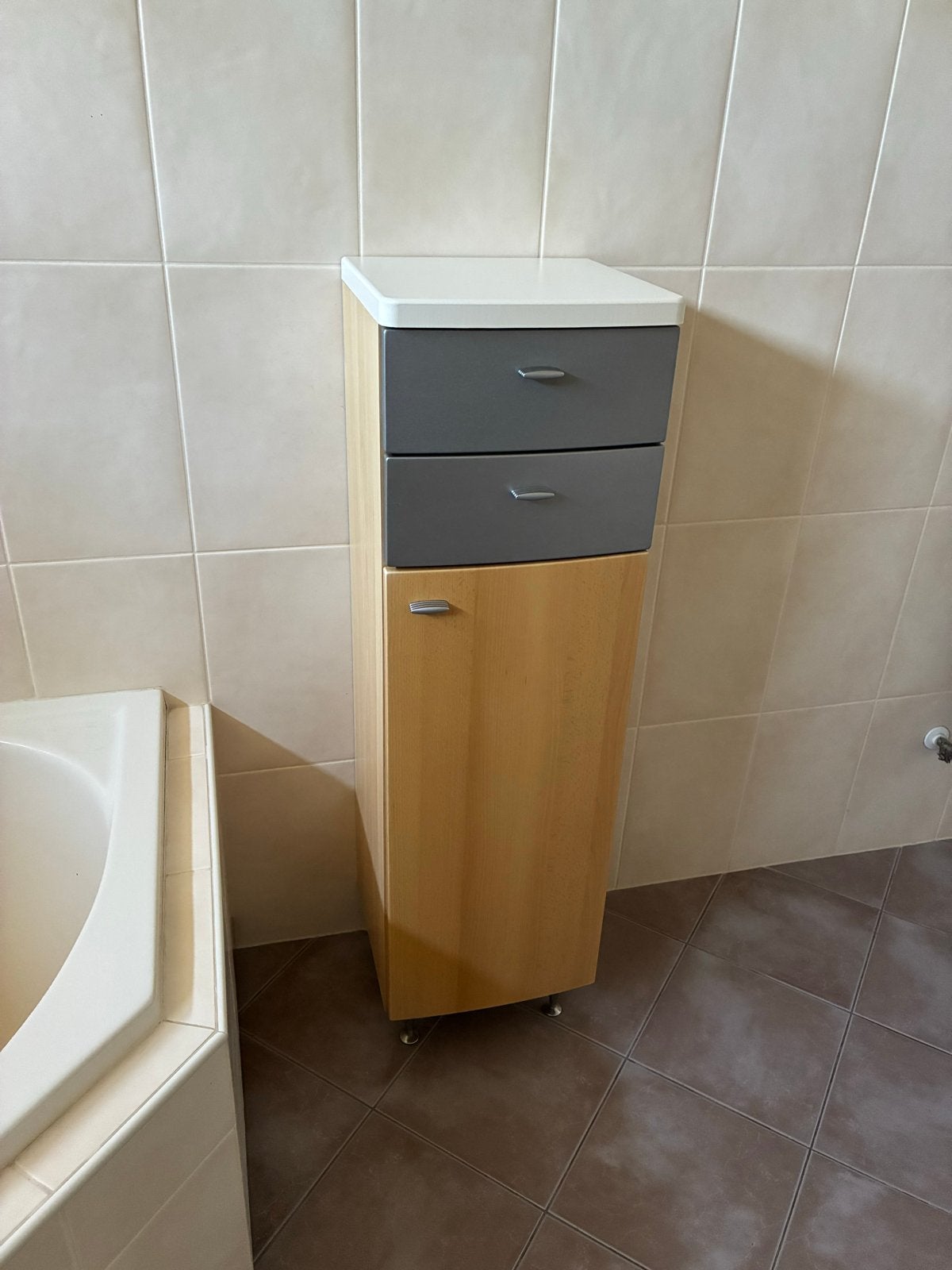 Badkamerkast met lades en opbergruimte, Huis en Inrichting, Ophalen, (Half)hoge kast, Minder dan 50 cm, 100 tot 150 cm