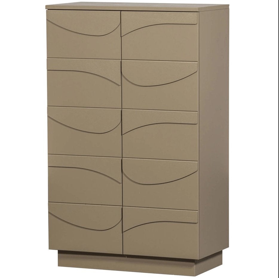 WOOOD Teo wandkast / open kast – grenenhout, Ophalen, Met deur(en), 50 tot 100 cm, Zo goed als nieuw