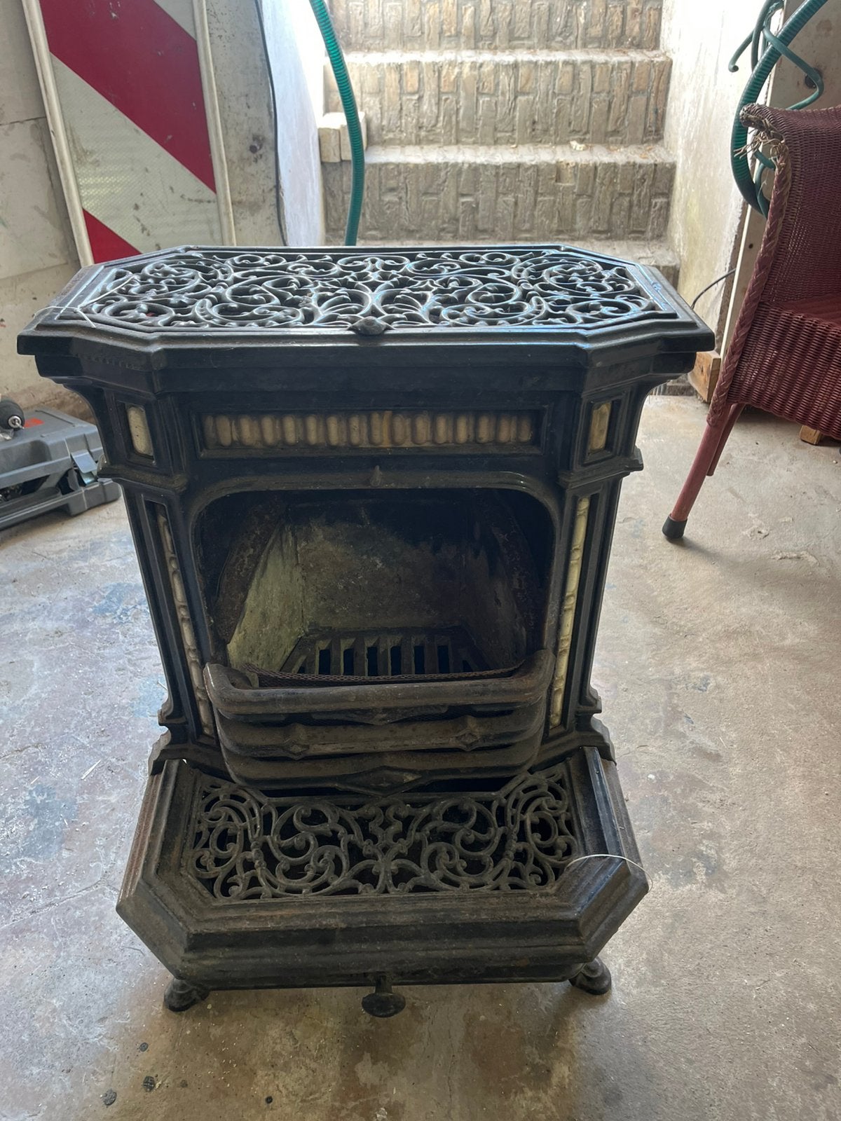 Inbouwkacheltje, Gebruikt, Overige brandstoffen, Ophalen of Verzenden, Inbouw