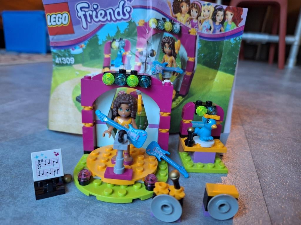 LEGO Friends 41309 - Andrea's Muziekshow, Ophalen, Zo goed als nieuw, Complete set, Lego