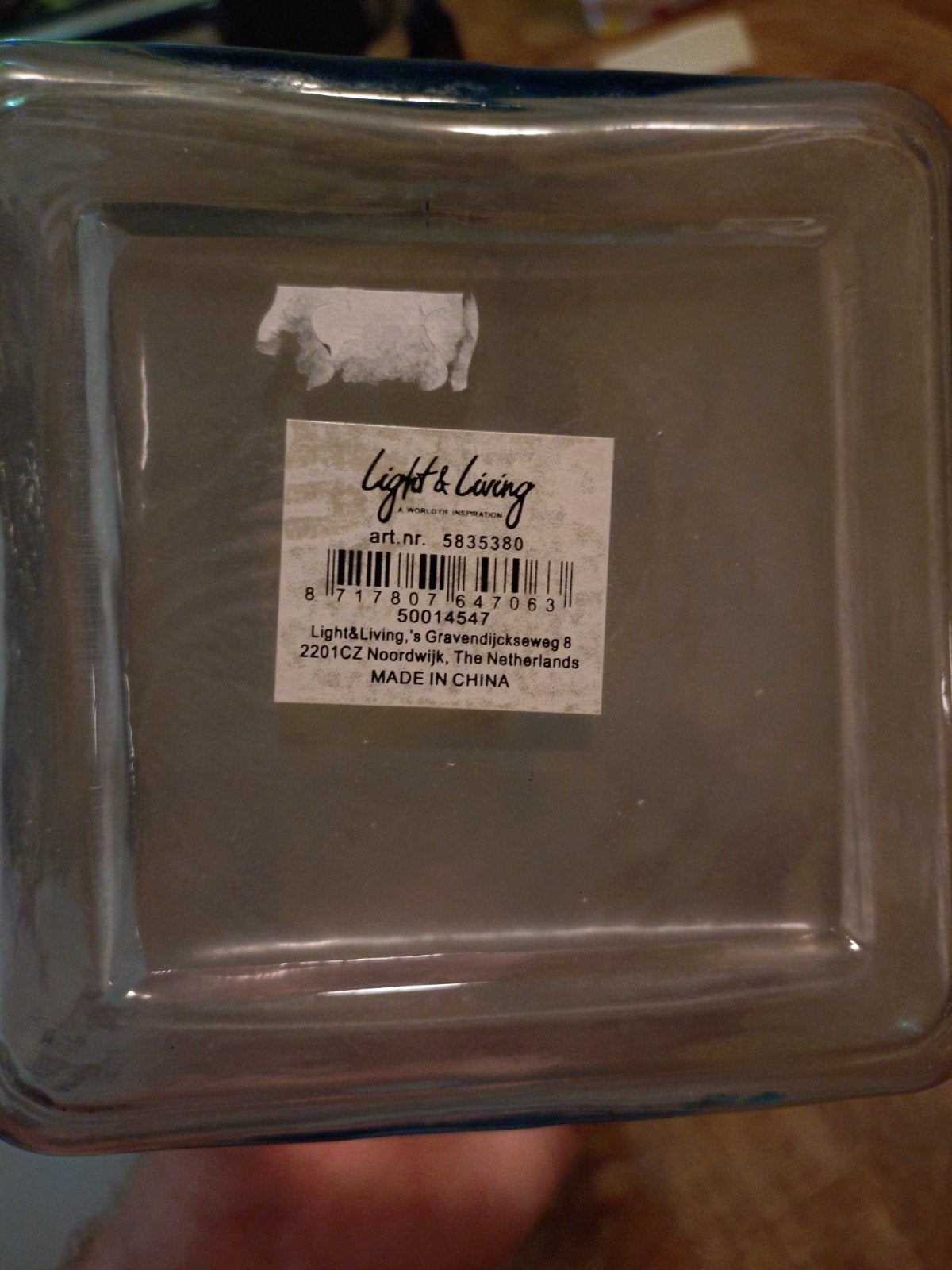 Light & Living Vaas - Taps Toelopend Glas (35cm), Huis en Inrichting, Ophalen, Transparant, Geschikt voor droogbloemen, Glas