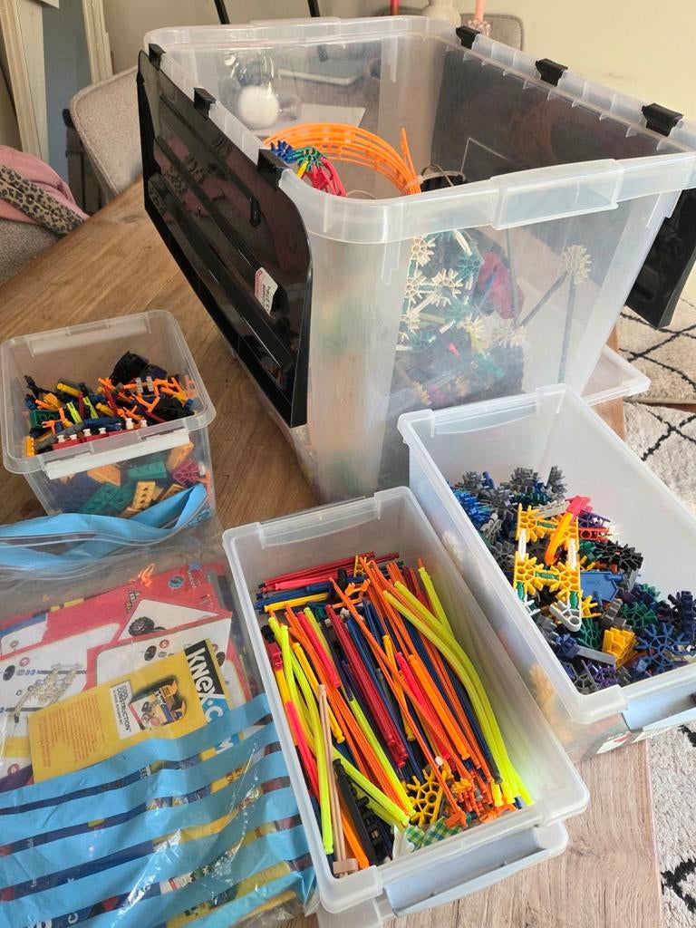 Grote partij K'nex onderdelen met boekjes, Ophalen
