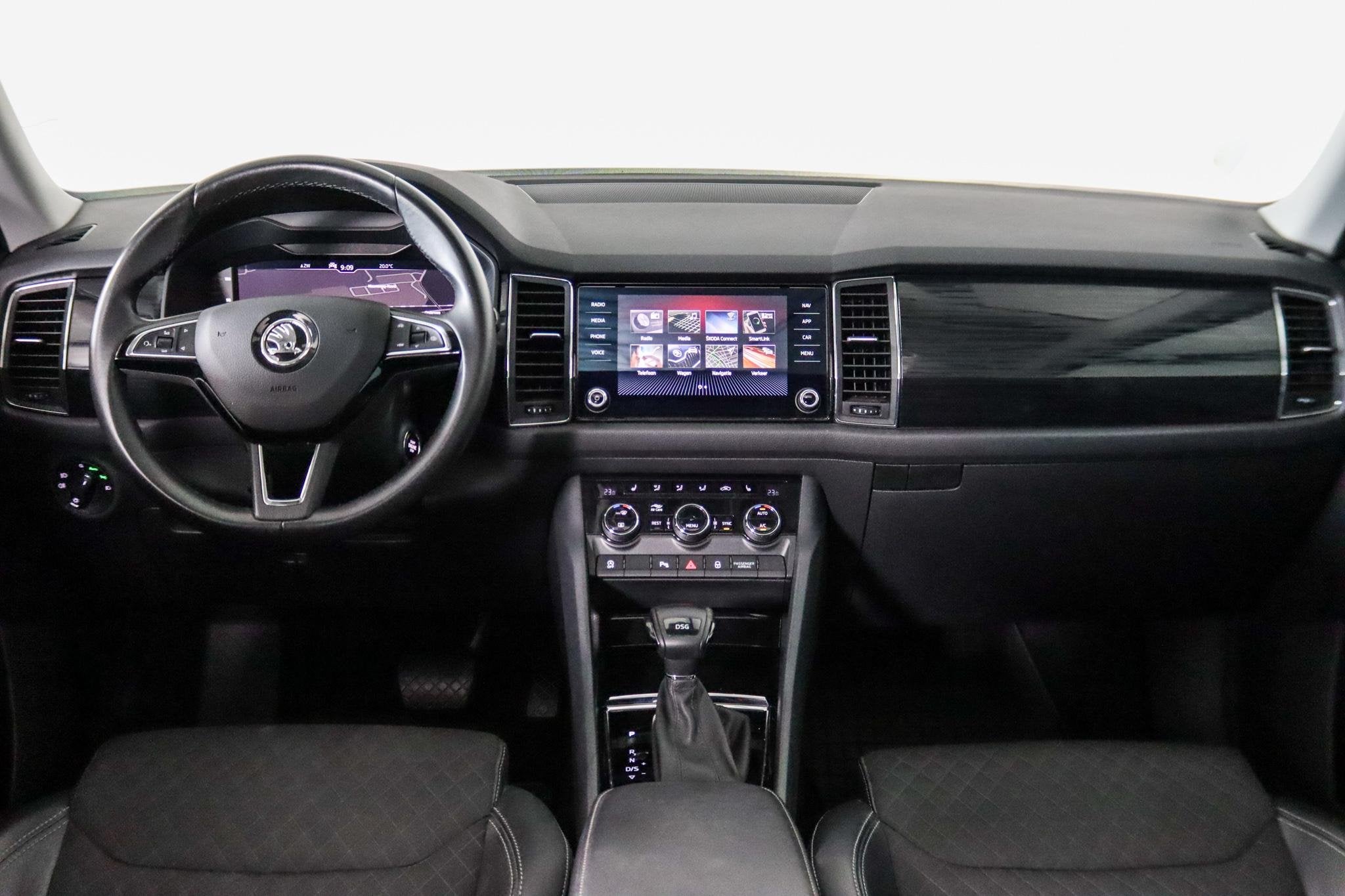 Skoda Kodiaq 1.5 TSI Business Edition Plus 7-Persoons, Panor, 4 cilinders, 150 pk, Zwart, Bedrijf