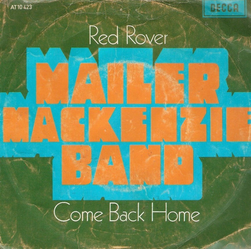 Mailer MacKenzie Band - Red Rover - NEDERPOP 1971, Ophalen, Gebruikt, Pop