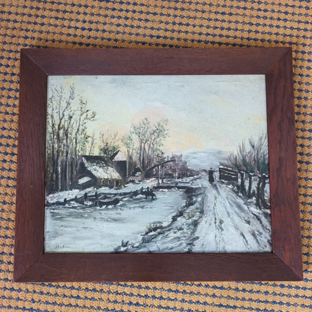 schilderij, Ophalen, Overige stijlen, Landschap, Ingelijst