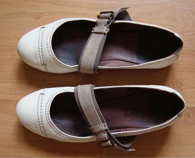 lichte leren ballerina's maat 38, Overige kleuren, Zo goed als nieuw, Freeflex Noiz, Ballerina's