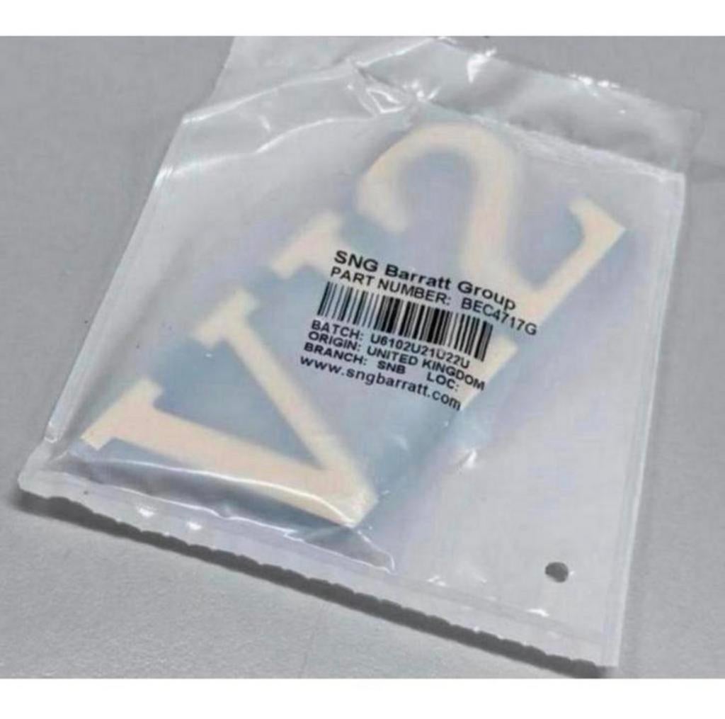 JAGUAR XJS kofferbak logo Goud V12 badge BEC4717G achterkant, Ophalen of Verzenden, H, H, H