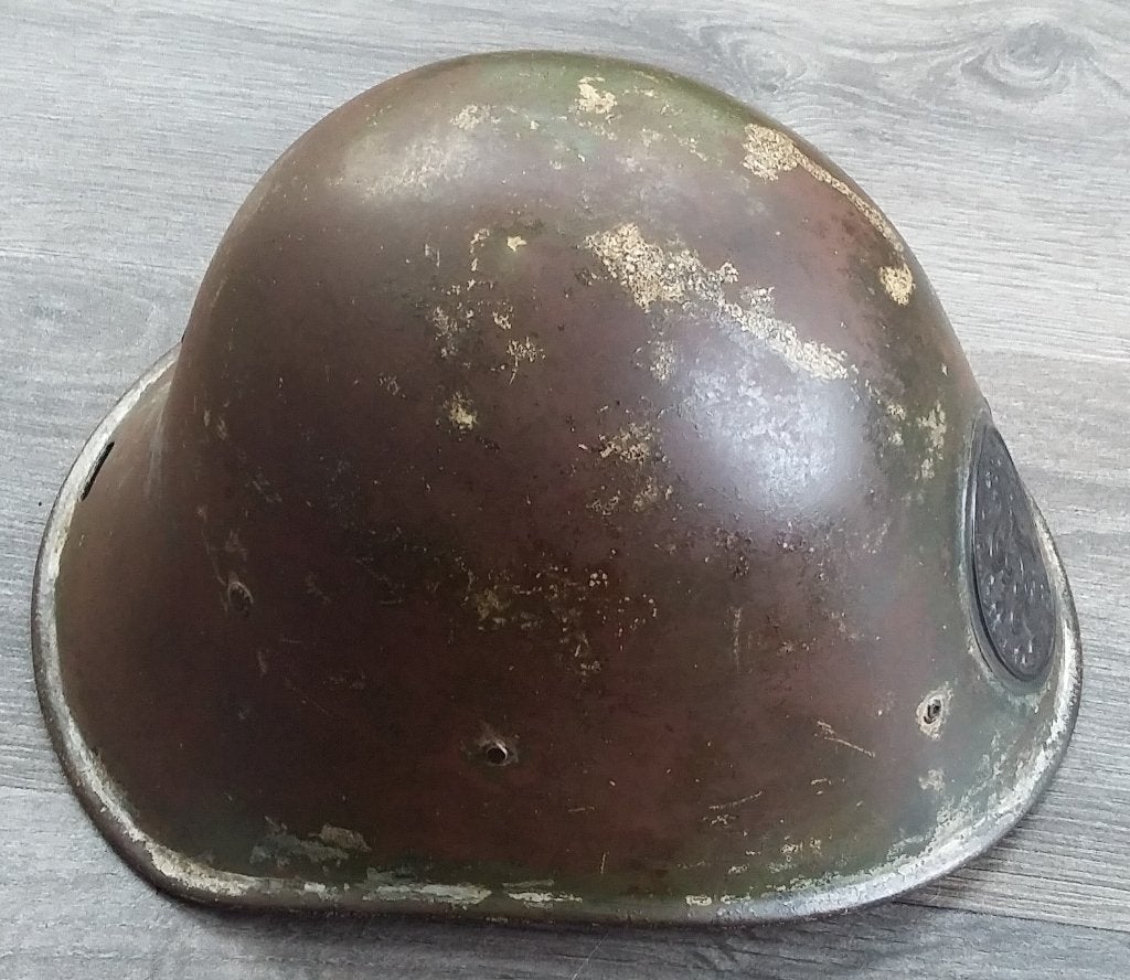 Jaren 30 Nederlandse Militair Soldaat WO2 Oorlog Helm M27, Nvt., Ophalen of Verzenden, Nederland, Landmacht