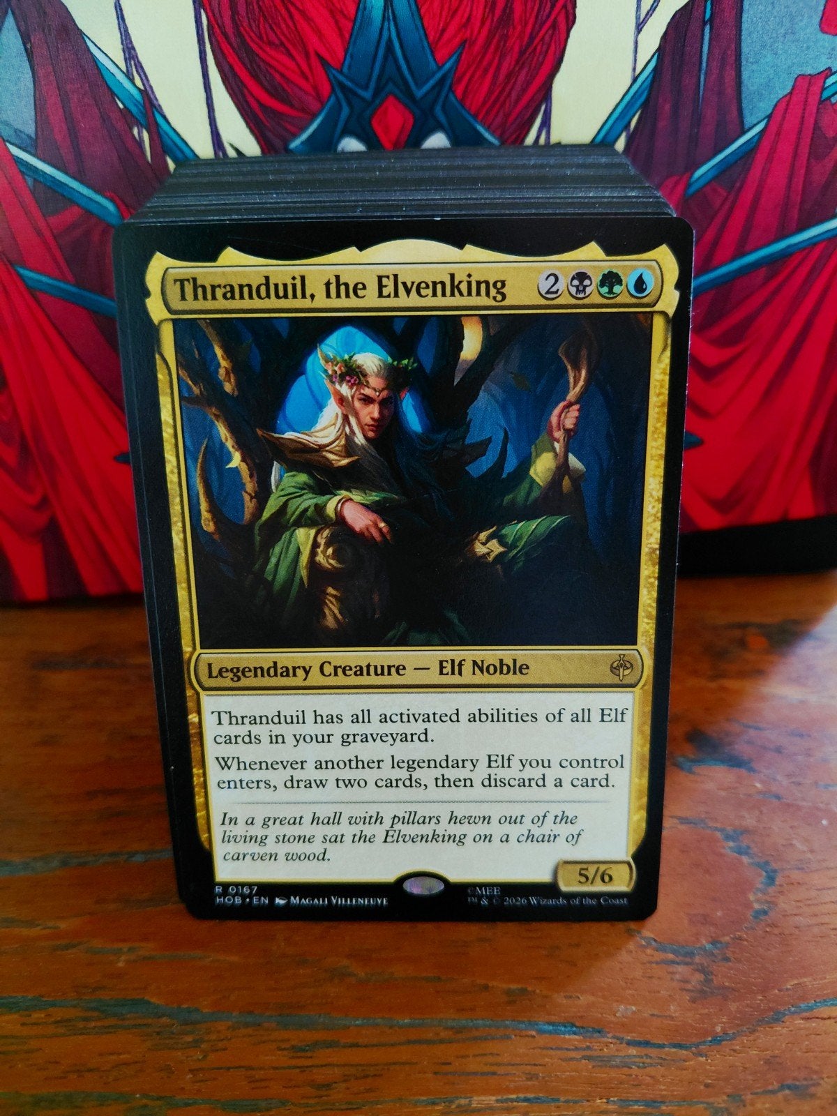 mtg beginner commander deck thranduil elven de hobbit lotr, Hobby en Vrije tijd, Ophalen of Verzenden, Zo goed als nieuw, Speeldeck