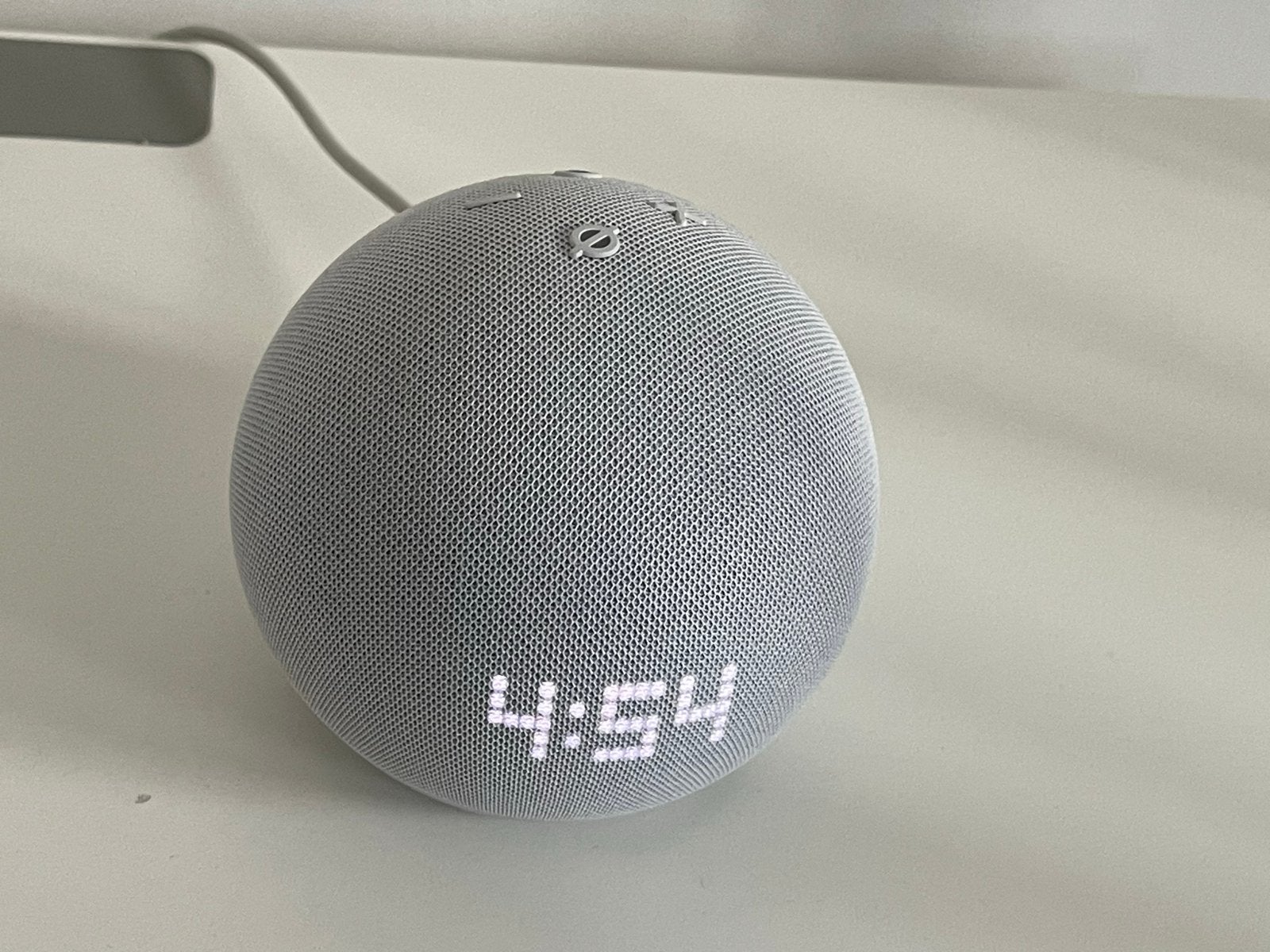 Amazon Echo Dot 5 met klok, Ophalen of Verzenden, Zo goed als nieuw, Speakers, Overige merken