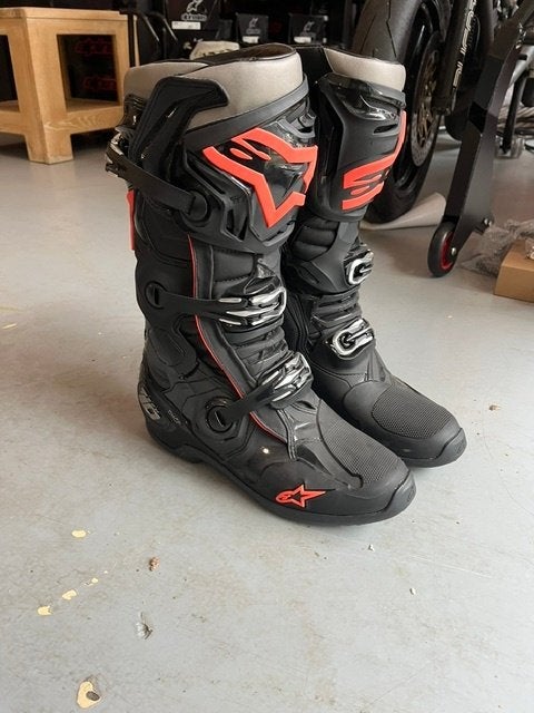 Alpinestars Crosslaarzen Tech 10 black/red 45,5, Motoren, Nieuw met kaartje, Dames, Ophalen of Verzenden, Alpinestars
