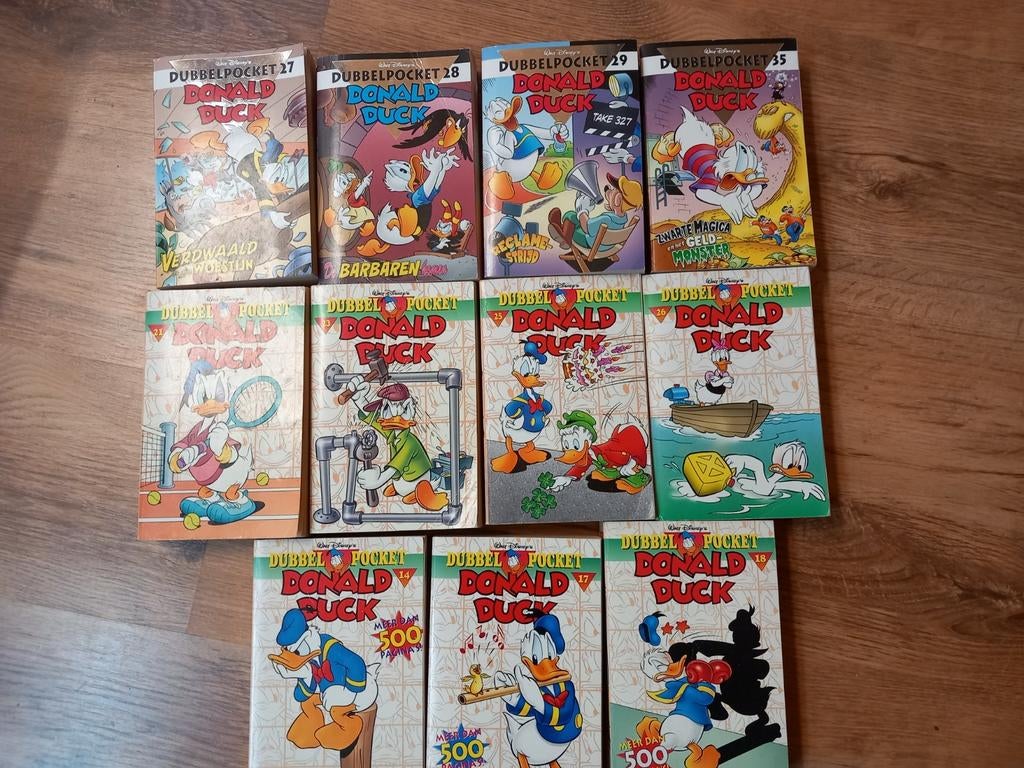 11 Donald Duck Dubbel Pockets, Ophalen of Verzenden