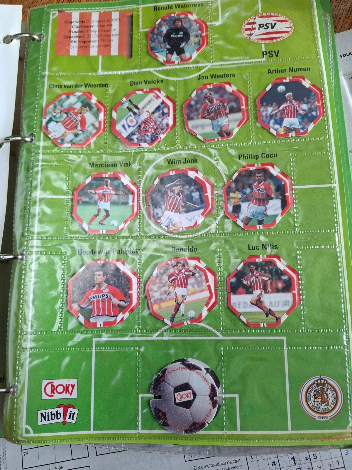 voetbal cluppies? topshots 1996, Ophalen, Map, Album of Poster, Met verzamelmap(pen)