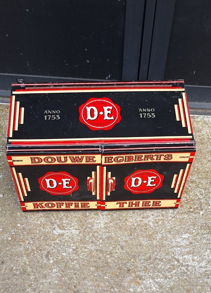 Winkelblik Douwe Egberts met twee scharnierende deurtjes., Ophalen of Verzenden, Gebruikt, Koffie, Douwe Egberts