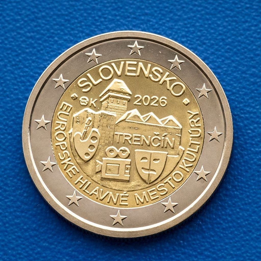 Slowakije 2 Euro "Trenčín" - 2026, Verzenden, Slowakije, 2 euro, Losse munt
