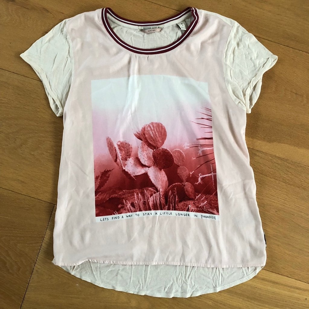 Shirt Maison Scotch - mt M, Kleding | Dames, T-shirts, Maat 38/40 (M), Zo goed als nieuw, Korte mouw, Maison Scotch