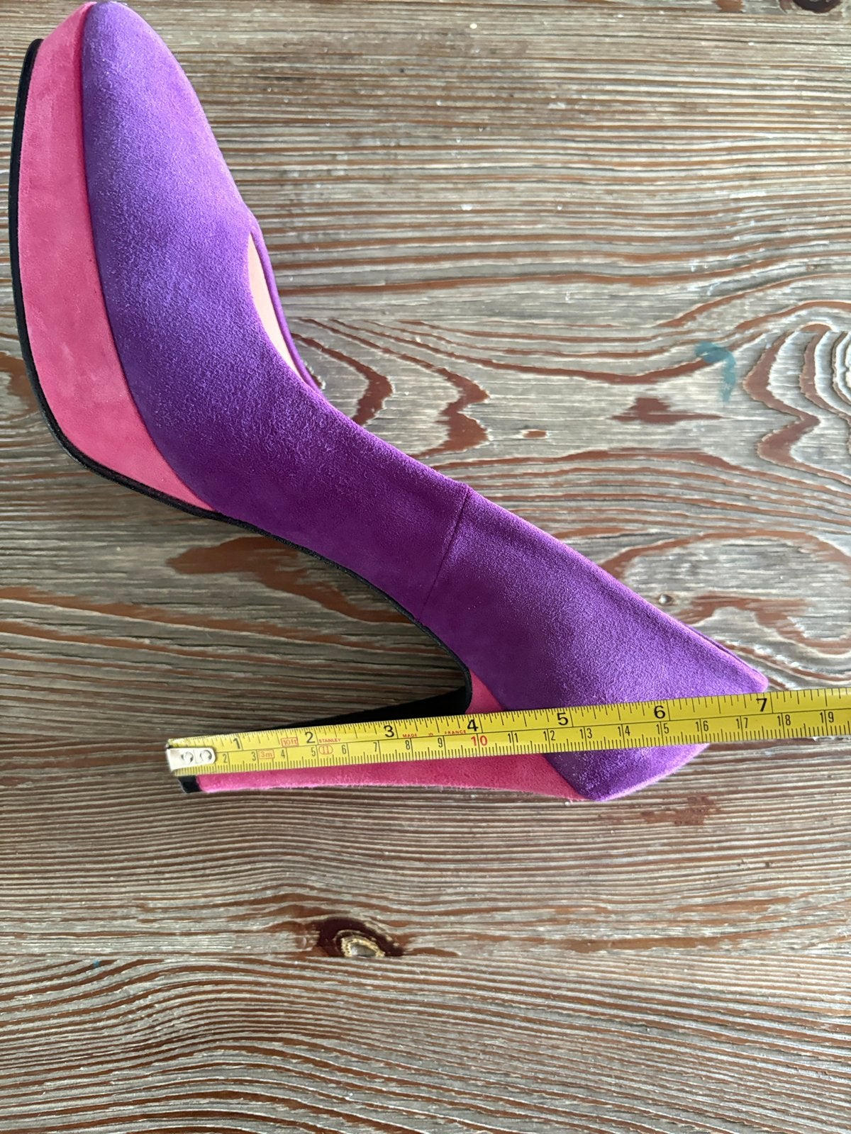 Hielz by Jes paarse en roze suède pumps, Ophalen, Zo goed als nieuw, Overige kleuren, Pumps