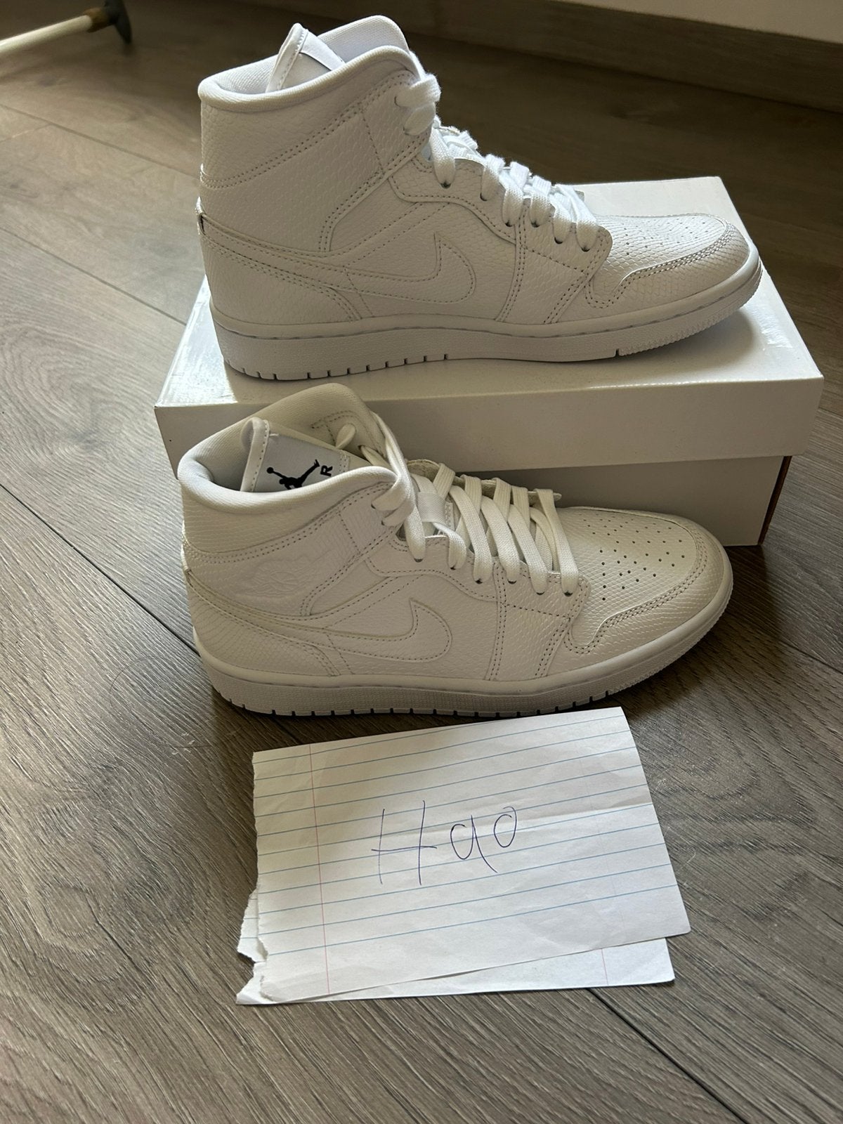 Jordan 1 mid, Ophalen, Zo goed als nieuw, Wit