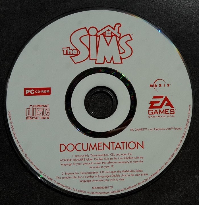 PC The Sims Documentation CD-ROM, 1 speler, Ophalen of Verzenden, Zo goed als nieuw, Vanaf 12 jaar