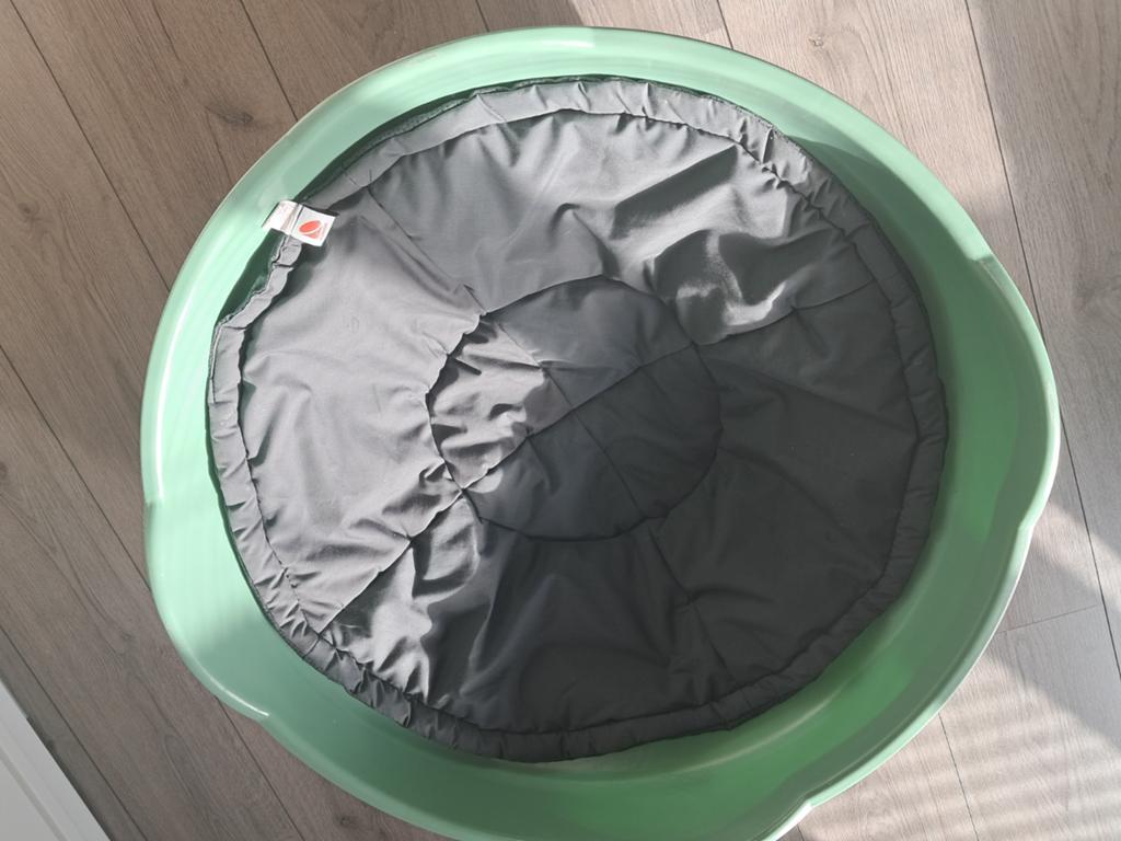 Groene wiebeltol met kussen, Ophalen, Gebruikt