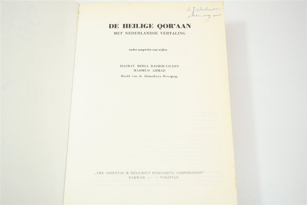 De Heilige Qor\'aan — Arabisch-Nederlands, Met Inleiding, Ophalen of Verzenden, Gelezen