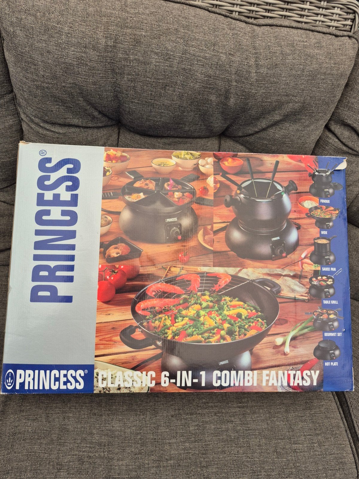 Princess Classic 6-in-1 Combi Fantasy Gourmetstel, Ophalen, Nieuw, 4 t/m 7 personen