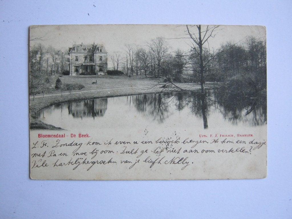 Ansichtkaarten Nederland, TC 7-75 Bloemendaal, De Beek 1904, Verzenden, Voor 1920, Gelopen, Noord-Holland
