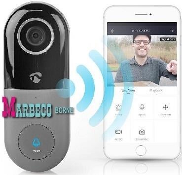 Videodeurbel, Door "Ring" met camera, Wi-Fi + 2 USB bellen, Overige merken, Nedis SmartLife, Nieuw, Info@marbeco.nl