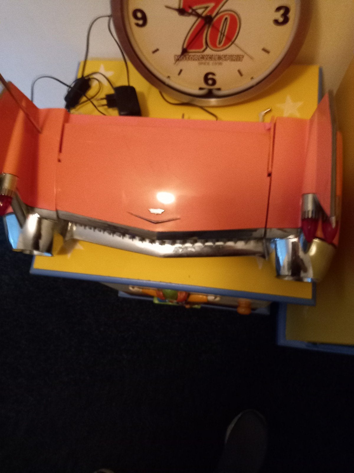 jaren 60 70 cassette  radio breed 52cm, Ophalen, Overige merken