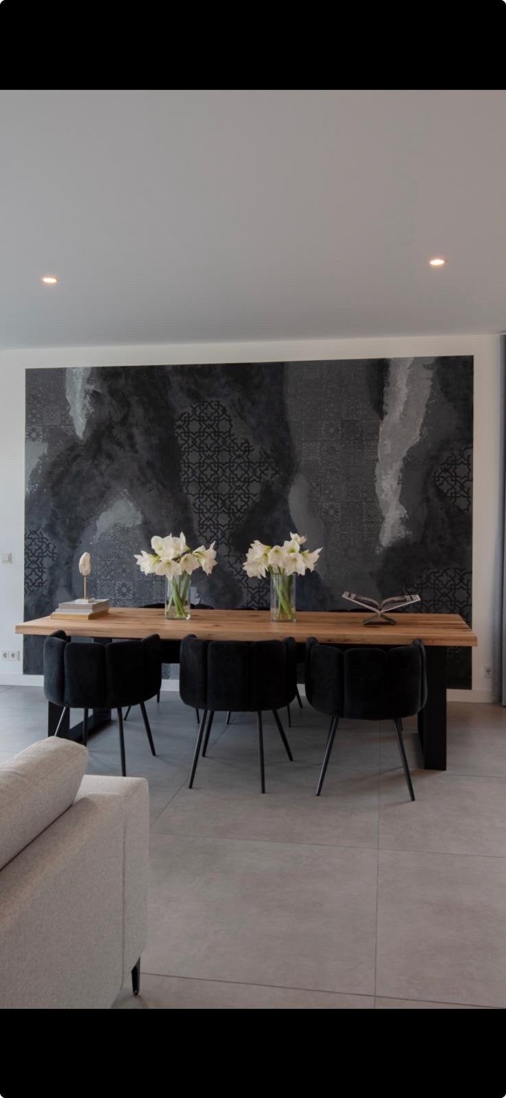 Eiken Eettafel ‘Noir’ van eijerkamp, Ophalen, 200 cm of meer, 50 tot 100 cm, Zo goed als nieuw