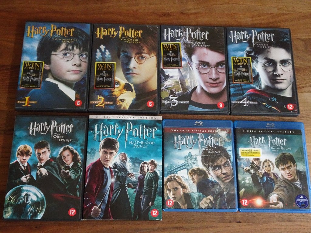 Harry Potter complete serie dvd, Gebruikt, Overige genres, Nederlands, Ophalen of Verzenden