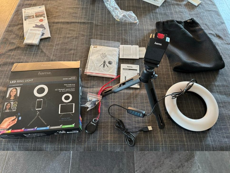 Hama LED Ring Light Spotlight Work Area 67 - Nieuw, Hama, Belichting, Ophalen of Verzenden, Nieuw