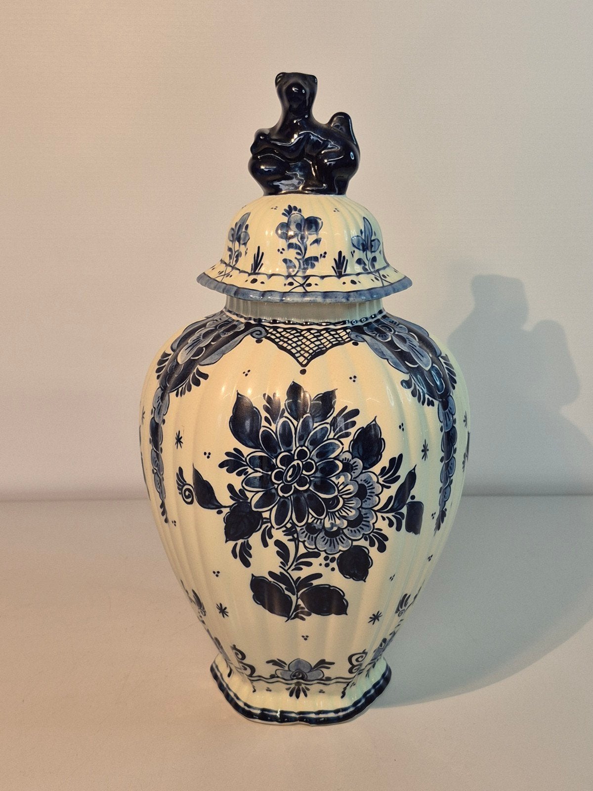 Mooie dekselvaas delfts blauw, Antiek en Kunst, Ophalen of Verzenden