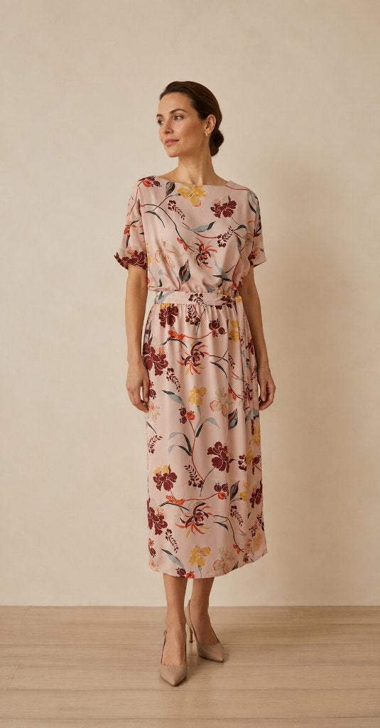 Natan Roze Zijden Maxi Jurk Quiet Luxury Old Money Maat 42, Verzenden, Maat 42/44 (L), Zo goed als nieuw, Roze