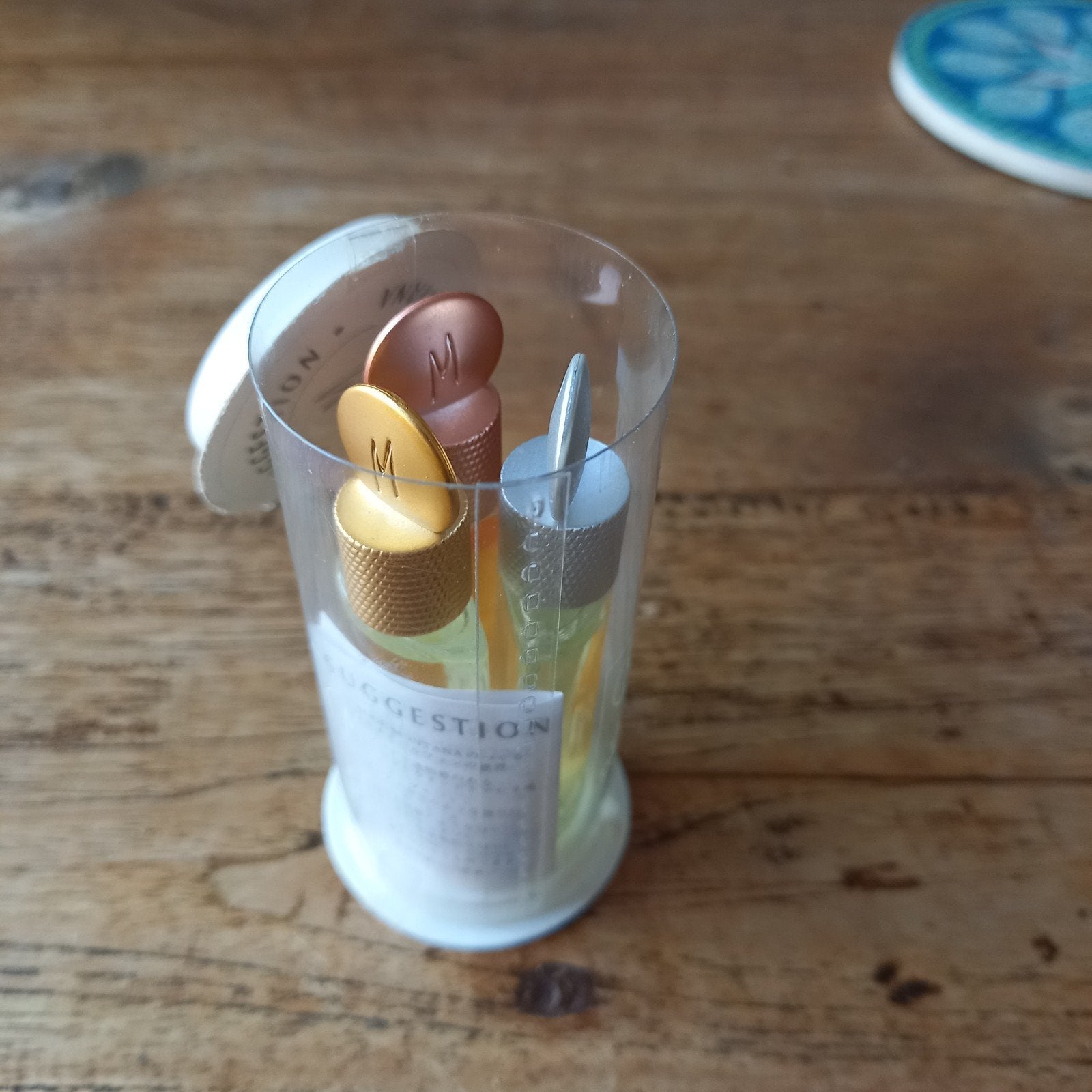 Vintage Claude Montana Suggestion Miniatuur Parfum Set3x3ml, Ophalen of Verzenden, Nieuw, Miniatuur