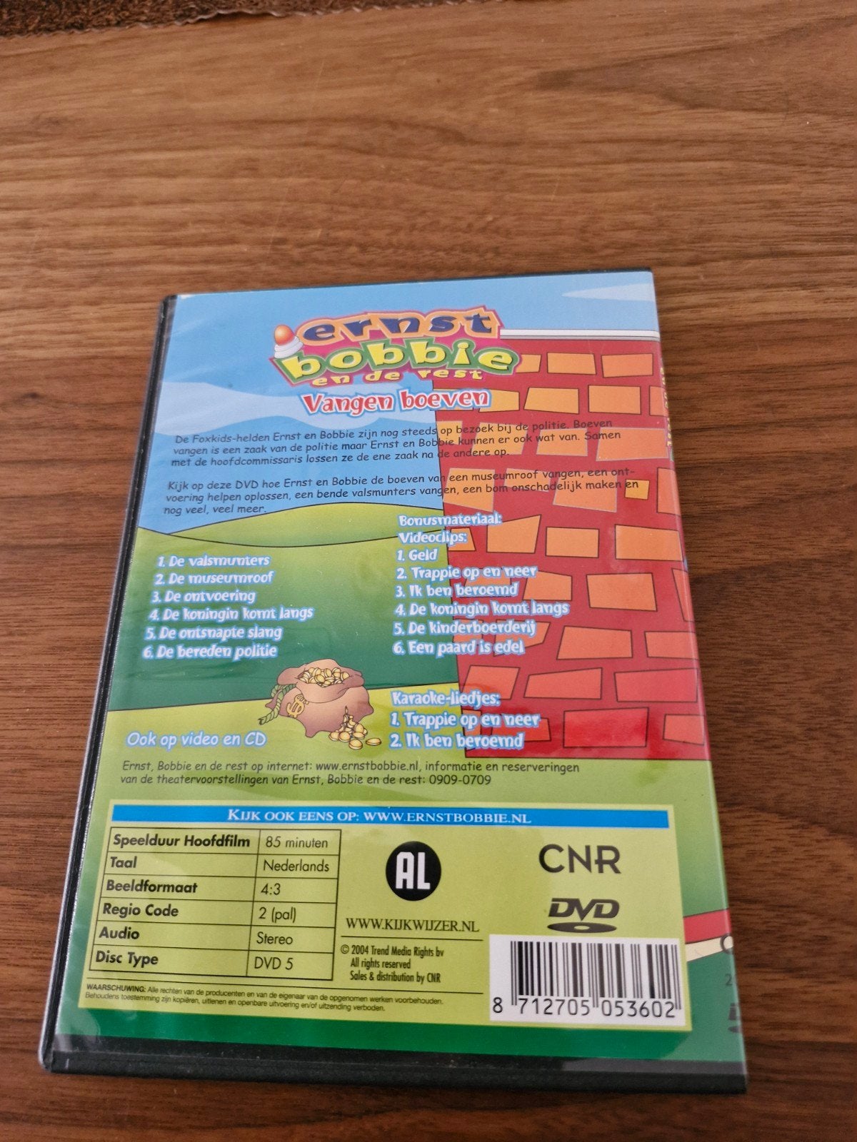 Ernst, Bobbie en de rest - Vangen boeven (DVD), Gebruikt, Alle leeftijden, Familie, Bonusmateriaal