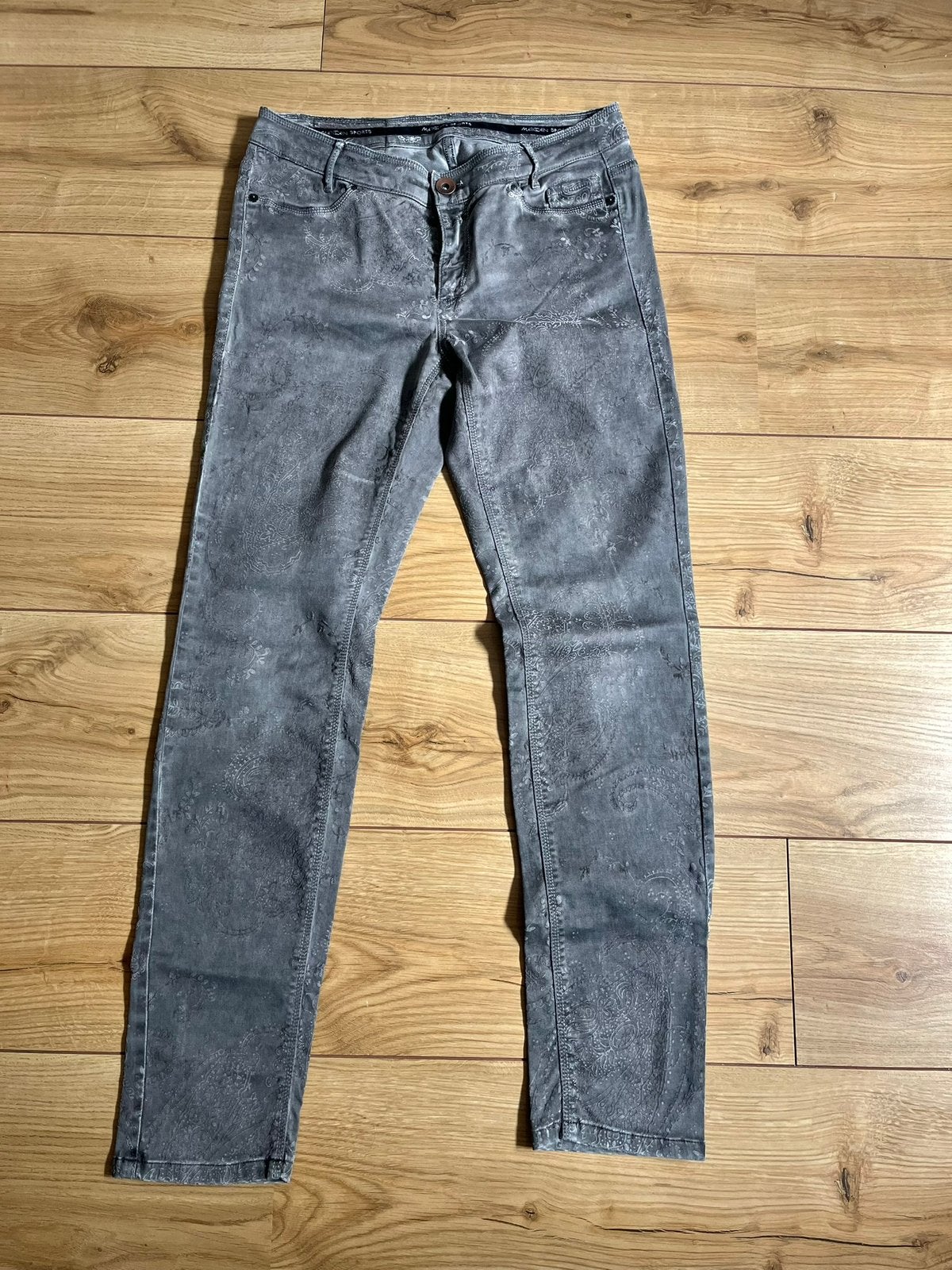 Marccain broek met print maat N3, Kleding | Dames, Maat 38/40 (M), Ophalen of Verzenden, Zo goed als nieuw, Grijs