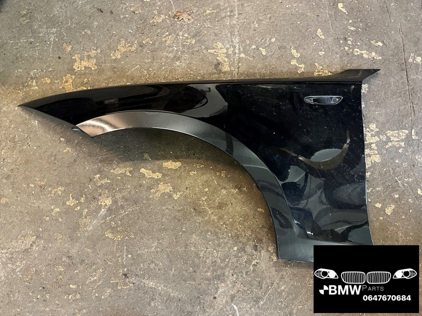 Spatbord voorscherm Bmw 1-Serie E81 E82 E87 E88 zwart 475, Gebruikt, -, -, Links