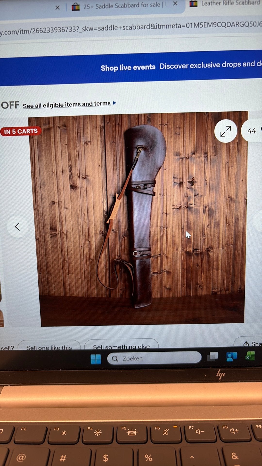 Antiek oud geweer foudraal/ scabbard gezocht., Ophalen