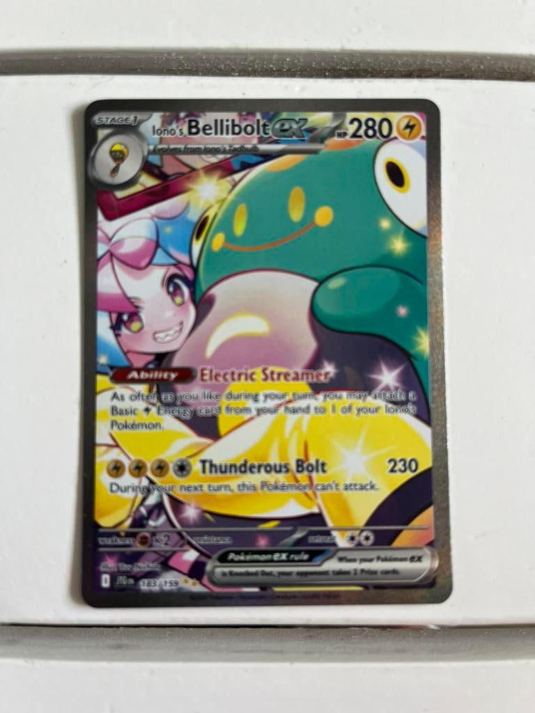 Iono’s Bellibolt EX pokemon kaart, Ophalen, Nieuw, Losse kaart