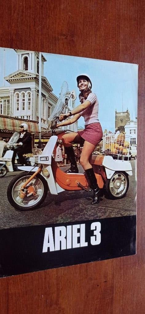ARIEL 3 brommer BSA 50cc bromfiets folder Engeland, Ophalen of Verzenden, Zo goed als nieuw, Overige typen