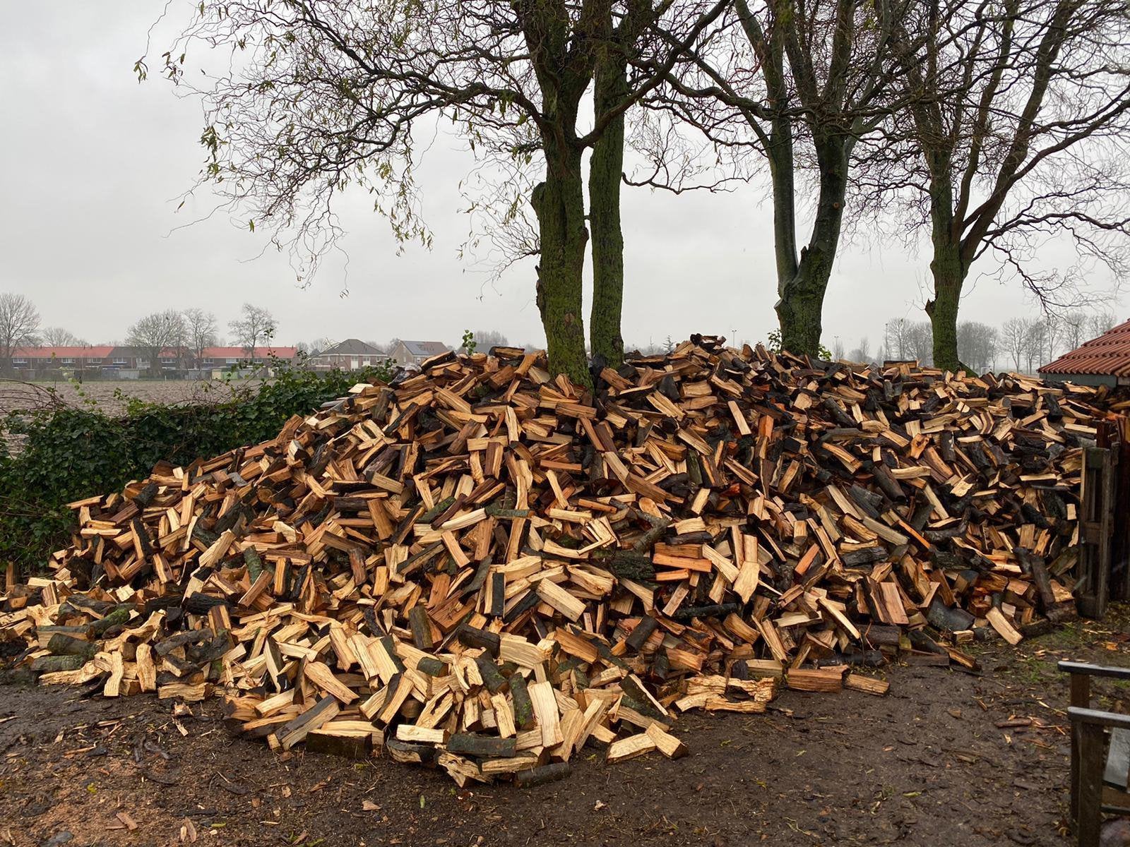 Haardhout, brandhout, kachelhout, stookhout, 6 m³ of meer, Ophalen of Verzenden, Blokken