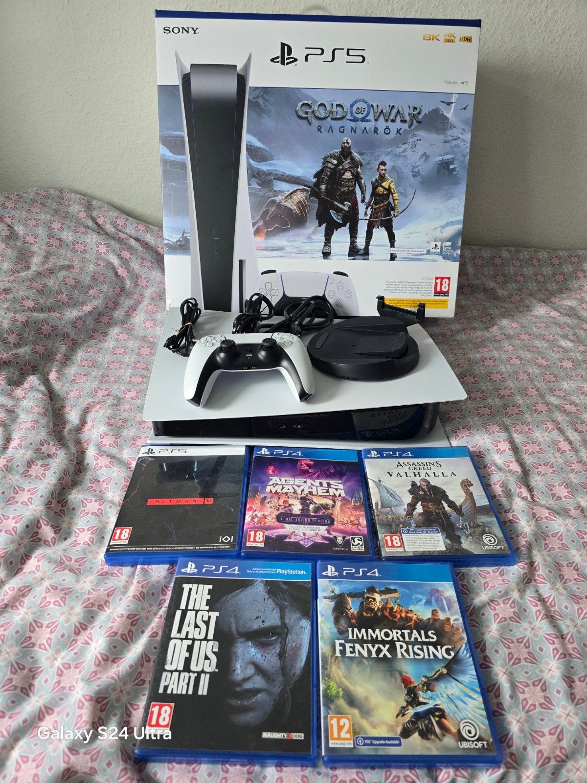 PlayStation 5 Disc Edition met 5 games en accessoires, Spelcomputers en Games, Ophalen of Verzenden, Zo goed als nieuw, Playstation 5