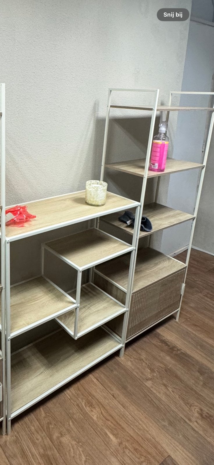 Action wandkast/meubelkast beige/gebroken wit/creme, Ophalen, Zo goed als nieuw