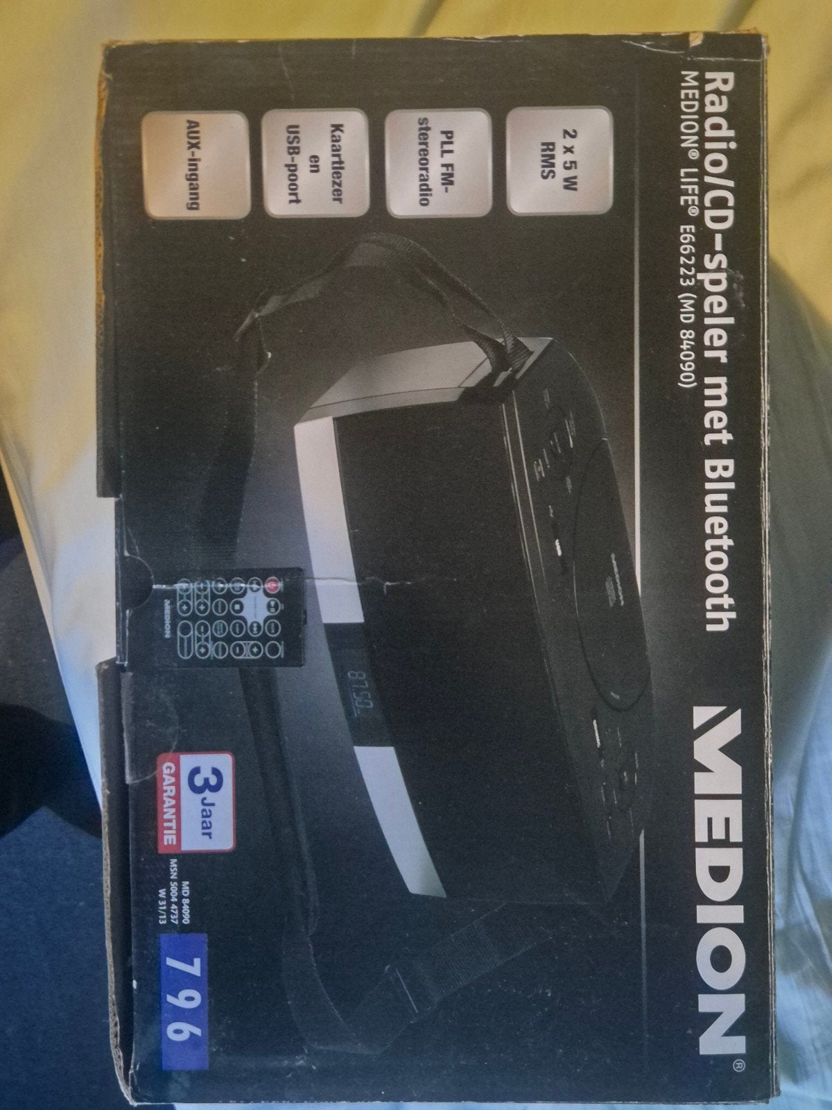 Medion Radio/CD-speler met Bluetooth (E66223), Overige merken, Gebruikt, Draagbaar, Ophalen of Verzenden