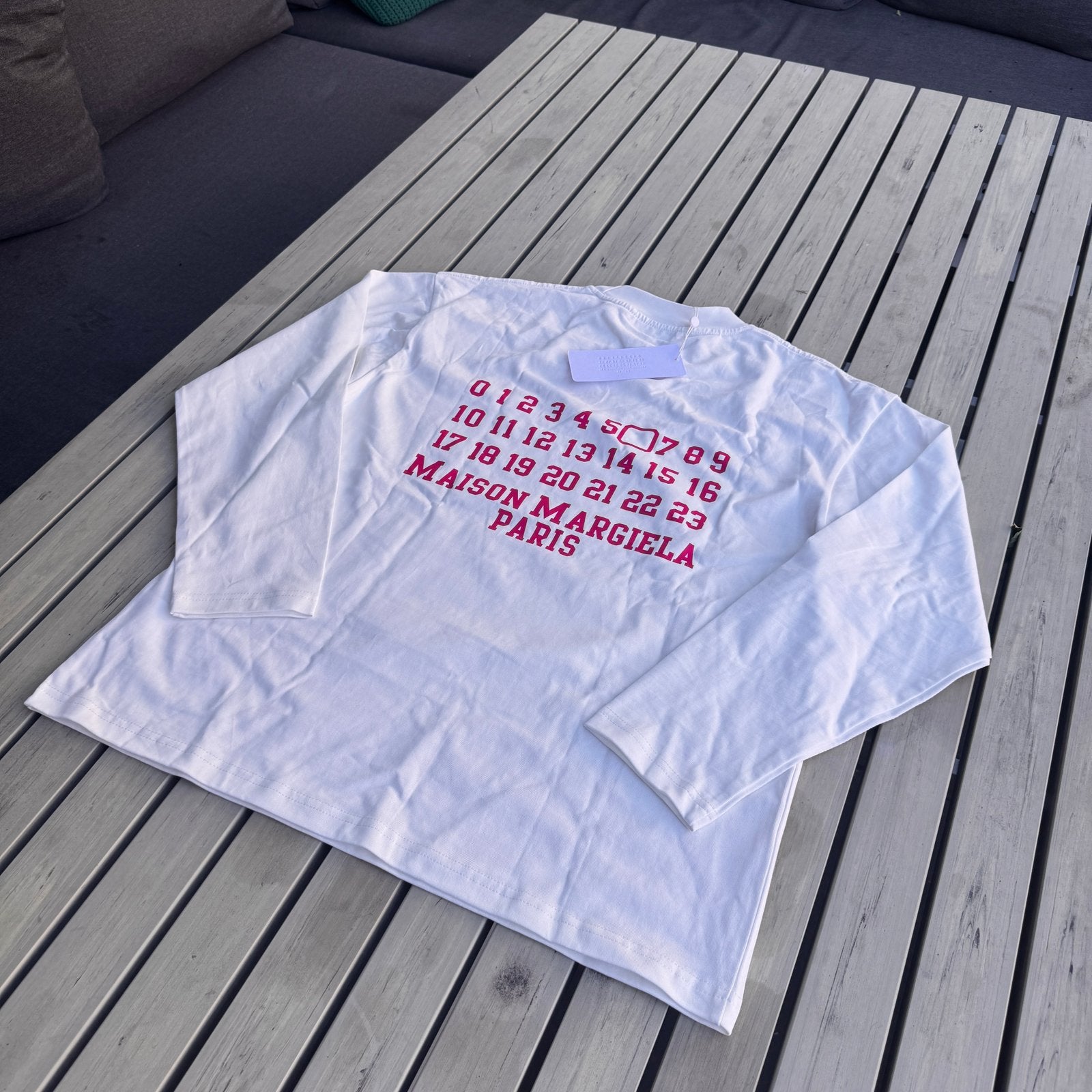 Mm6 maison margiela longsleeve | Maat M | Nieuw, Verzenden, Zo goed als nieuw, Maat 48/50 (M), Wit