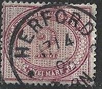 D 24 - 1880 - Duitse Reichs Post/ 2 M, Ophalen of Verzenden, Overige landen, Gestempeld