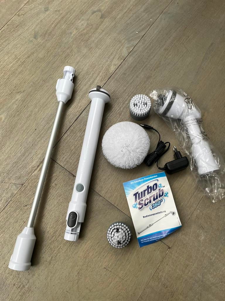 Nieuw: Turbo Scrub Schoonmaakborstel Roterend Draadloos, Huis en Inrichting, Schoonmaakartikelen, Ophalen