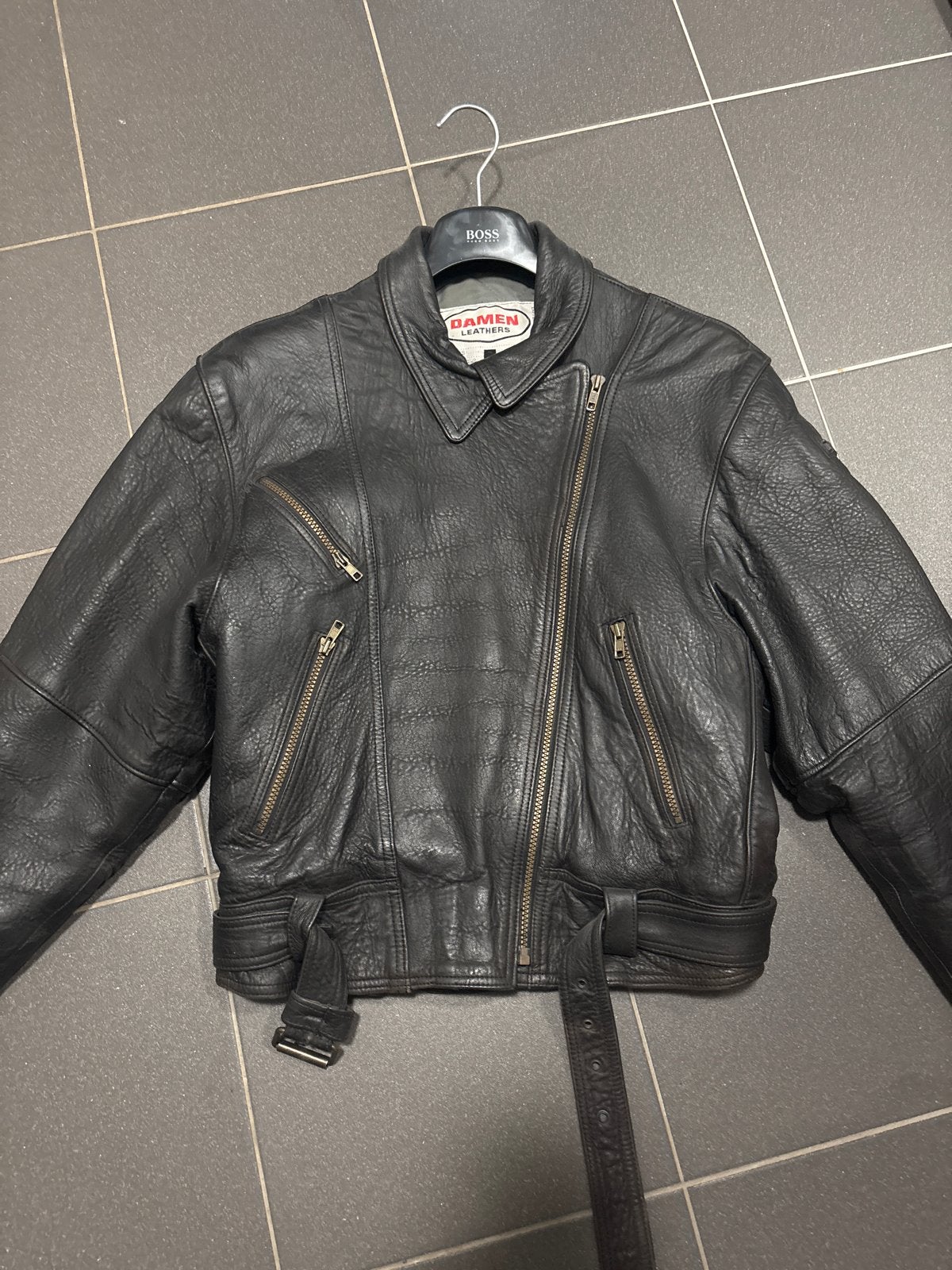 Damen Leathers Zwart Leren Motorjas Maat 38, Motoren, Kleding | Motorkleding, Ophalen of Verzenden, Dames, Jas | leer